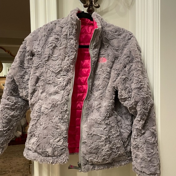 North face hot pink jacket size 14 kids - Picture 4 of 6